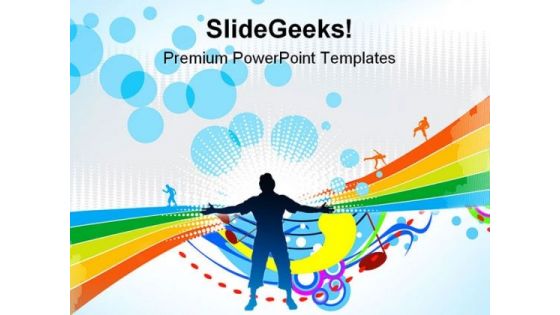 Happy People Background PowerPoint Themes And PowerPoint Slides 0511