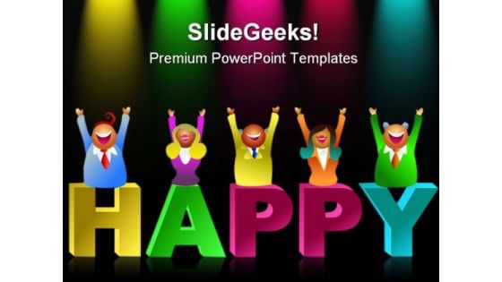 Happy People Business PowerPoint Templates And PowerPoint Backgrounds 0311