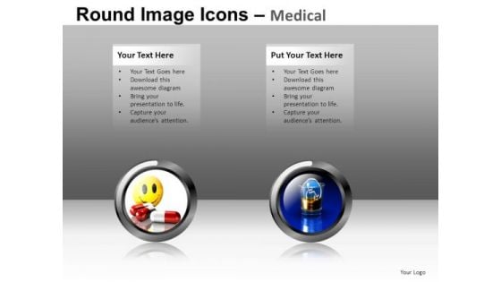 Happy Pills Medical Icons PowerPoint Templates And Ppt Slides