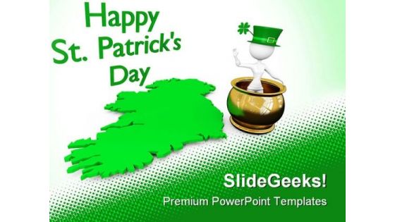 Happy St Patrick Day Events PowerPoint Themes And PowerPoint Slides 0411