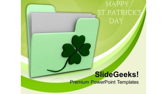 Happy St Patricks Day Holidays PowerPoint Templates Ppt Backgrounds For Slides 0313