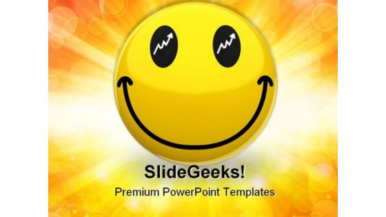 Happy Trader Smiley Symbol PowerPoint Templates And PowerPoint Backgrounds 0611