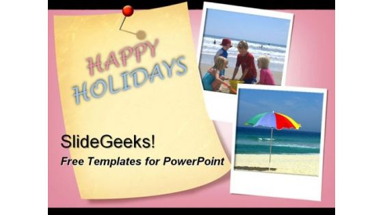 Happy Holidays PowerPoint Template