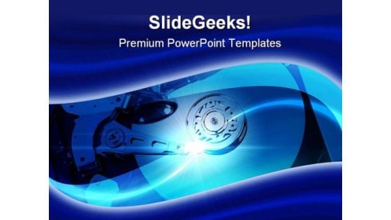 Hard Drive Computer PowerPoint Templates And PowerPoint Backgrounds 0311