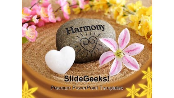 Harmony Spa Beauty PowerPoint Template 0810