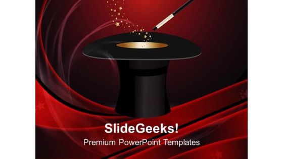 Hat Magic Wand With Stars PowerPoint Templates And PowerPoint Themes 0712 Hat Magic Wand With Stars PowerPoint Templates And PowerPoint Themes 0712