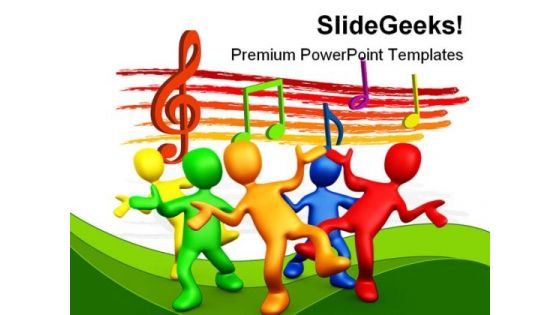 Having Fun Music PowerPoint Backgrounds And Templates 1210