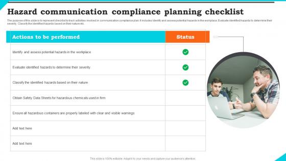 Hazard Communication Compliance Planning Checklist Ppt Inspiration Structure Pdf