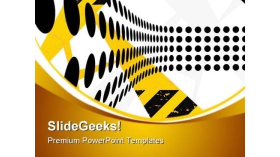 Hazard Dots Abstract PowerPoint Themes And PowerPoint Slides 0811