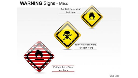 Hazard Illustration Warning Signs PowerPoint Slides And Ppt Diagram Templates