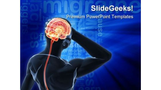 Headache Migraine Medical PowerPoint Templates And PowerPoint Backgrounds 0611