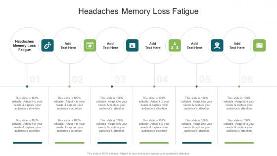 Headaches Memory Loss Fatigue In Powerpoint And Google Slides Cpb