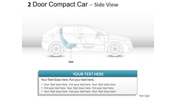 Headlamp 2 Door Gray Car Side PowerPoint Slides And Ppt Diagram Templates