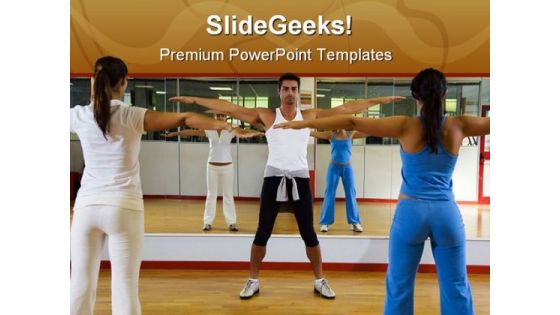 Health Club People PowerPoint Backgrounds And Templates 1210