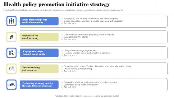 Health Policy Promotion Initiative Strategy Rules Pdf