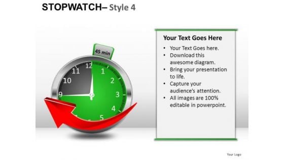 Health Stopwatch 4 PowerPoint Slides And Ppt Diagram Templates