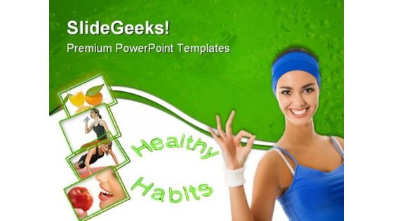 Healthy Habits People PowerPoint Themes And PowerPoint Slides 0911