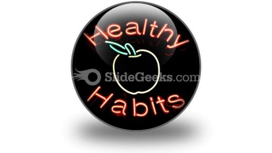 Healthy Habits PowerPoint Icon C Healthy Habits PowerPoint Icon C