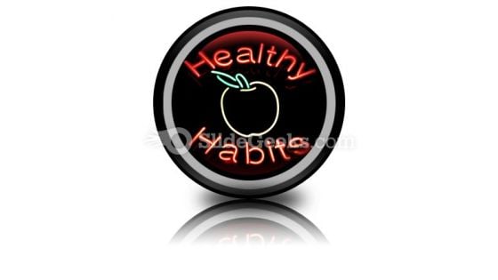 Healthy Habits PowerPoint Icon Cc Healthy Habits PowerPoint Icon Cc