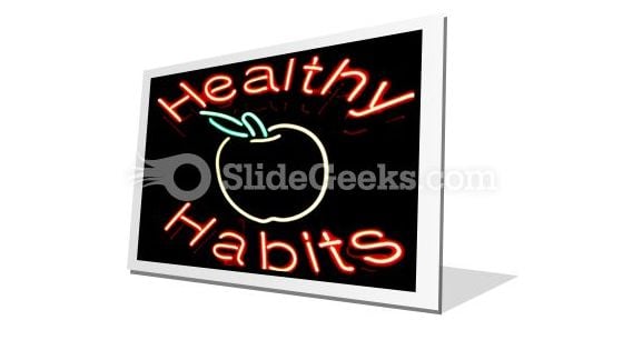 Healthy Habits PowerPoint Icon F