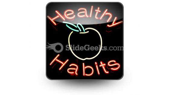 Healthy Habits PowerPoint Icon S