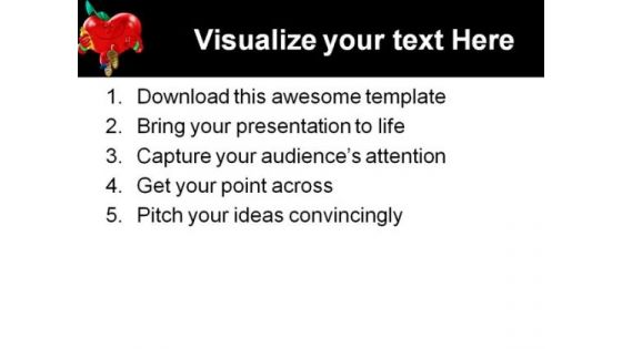 Healthy Heart Science PowerPoint Template 0610