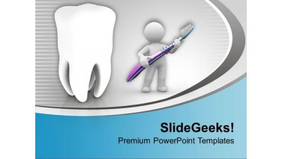 Healthy Teeth PowerPoint Templates Ppt Backgrounds For Slides 0413