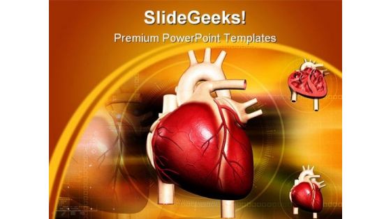 Heart Abstract Medical PowerPoint Backgrounds And Templates 1210