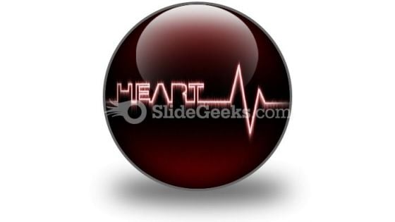 Heart Beat PowerPoint Icon C Heart Beat PowerPoint Icon C