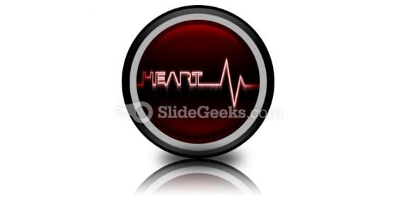 Heart Beat PowerPoint Icon Cc