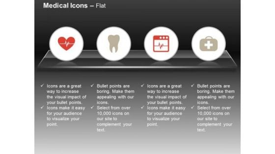 Heart Ecg Line Teeth First Aid Box Ppt Slides Graphics