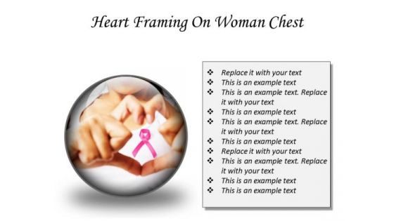 Heart Framing Woman Health PowerPoint Presentation Slides C