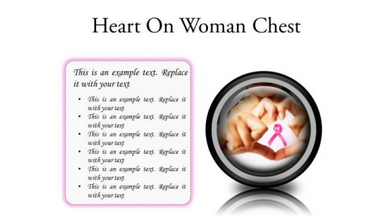 Heart Framing Woman Health PowerPoint Presentation Slides Cc