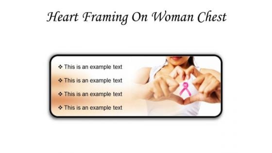 Heart Framing Woman Health PowerPoint Presentation Slides R