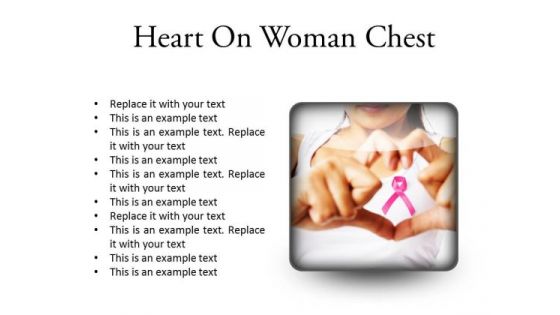 Heart Framing Woman Health PowerPoint Presentation Slides S