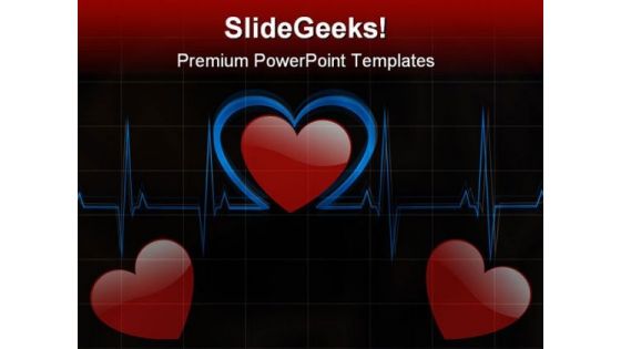 Heart Medical PowerPoint Template 0610