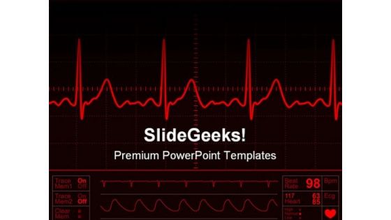 Heart Monitor Screen Medical PowerPoint Templates And PowerPoint Backgrounds 0711