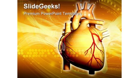 Heart Science Medical PowerPoint Backgrounds And Templates 0111