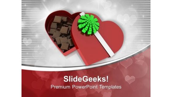 Heart Shaped Gift Box PowerPoint Templates Ppt Backgrounds For Slides 0713