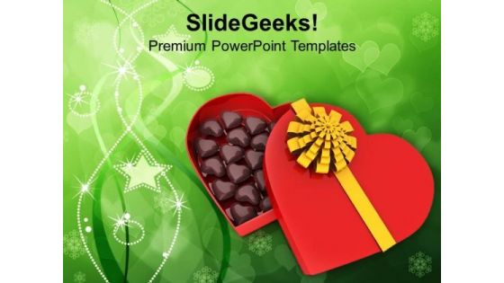 Heart With Chocolates For Valentines Day PowerPoint Templates Ppt Backgrounds For Slides 0213 Heart With Chocolates For Valentines Day PowerPoint Templates Ppt Backgrounds For Slides 0213