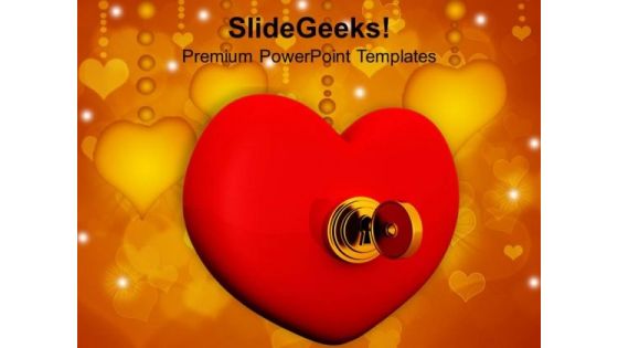 Heart With Key Wedding PowerPoint Templates Ppt Backgrounds For Slides 0213 Heart With Key Wedding PowerPoint Templates Ppt Backgrounds For Slides 0213