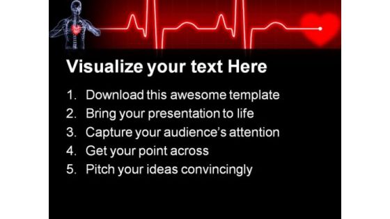 Heart Xray Medical PowerPoint Themes And PowerPoint Slides 0811