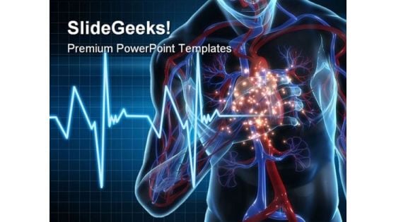 Heartattack Medical PowerPoint Template 1110 Heartattack Medical PowerPoint Template 1110