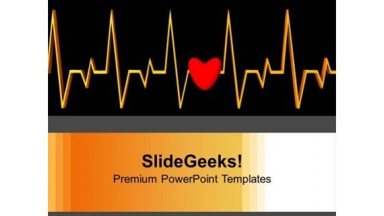 Heartbeat Medical Background PowerPoint Templates Ppt Backgrounds For Slides 0113