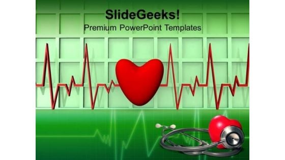 Heartbeat Medical Background PowerPoint Templates Ppt Backgrounds For Slides 1212