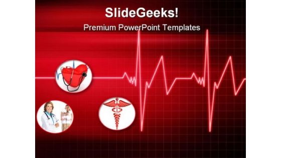 Heartbeat Medical PowerPoint Themes And PowerPoint Slides 0811