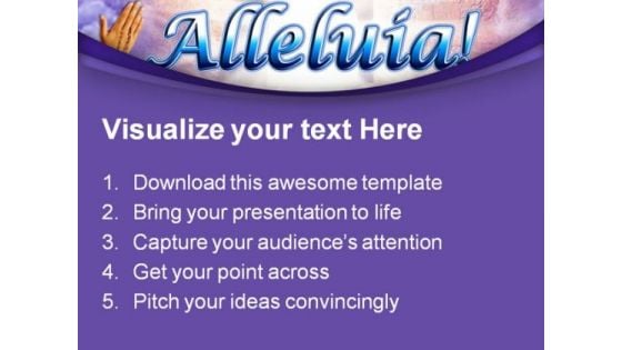 Heaven Alleluia Religion PowerPoint Themes And PowerPoint Slides 0211