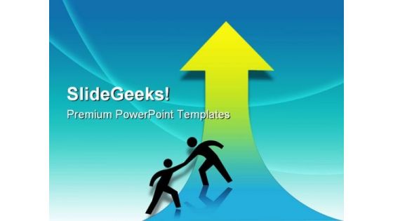 Help Business PowerPoint Template 1010