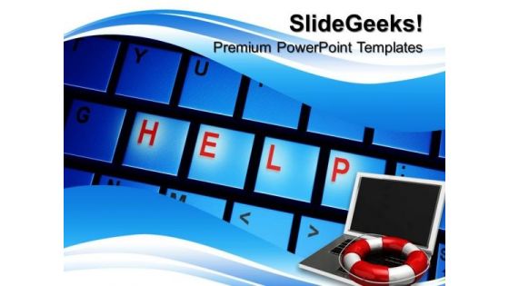 Help Computer Internet PowerPoint Templates And PowerPoint Themes 0712