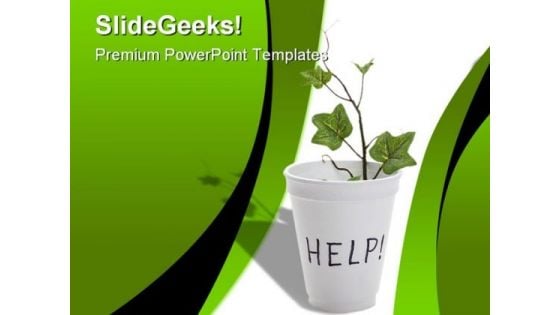 Help Environment PowerPoint Backgrounds And Templates 1210